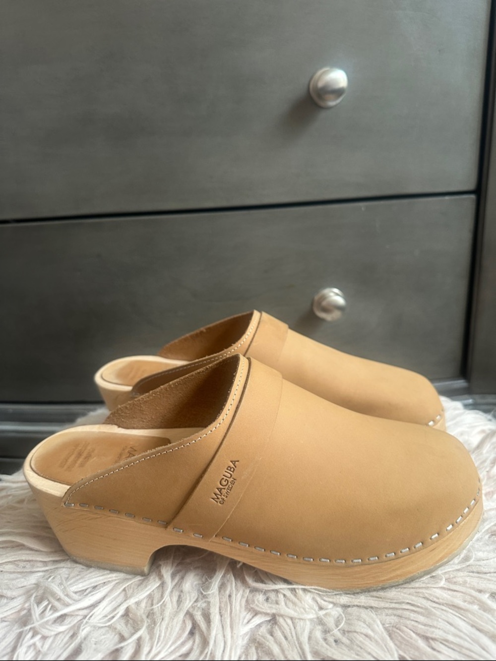 Maguba Camel Slip-On Clogs - Picture 3 of 10